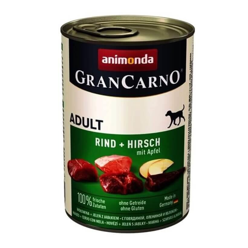 Animonda Gran Carno Sığır Ve Geyikli Elmalı Yetişkin Köpek Konservesi 400 GR | SRC: Barcode: 4017721824798